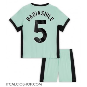 Chelsea Benoit Badiashile #5 Terza Maglia Bambino 2023-24 Manica Corta (+ Pantaloni corti)